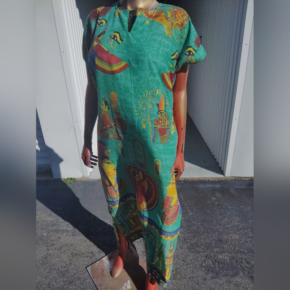 Colorful Graphic Maxi Dress